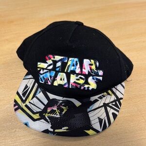 Kids Star Wars Black Cap with Colorful Brim